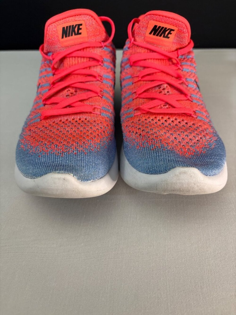 Nike LunarEpic Flyknit Racer Running Shoes Coral Blue Lightweight Breathable (7) - Picture 7 of 14